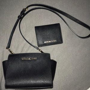 MK mini wallet and purse set